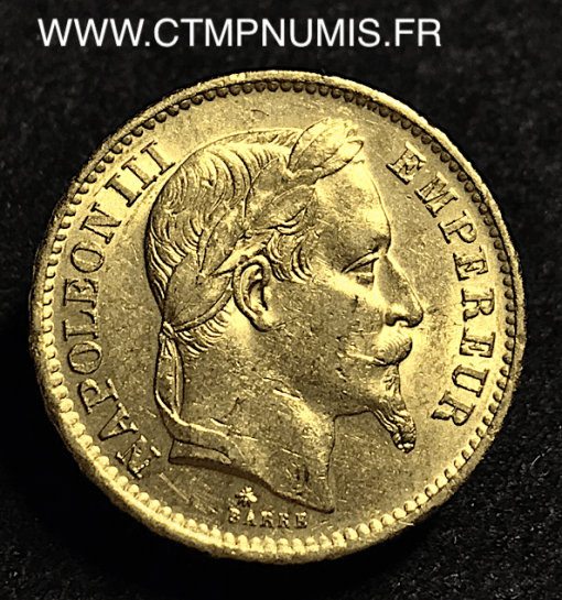 20 FRANCS OR NAPOLEON III 1868 A PARIS SUP