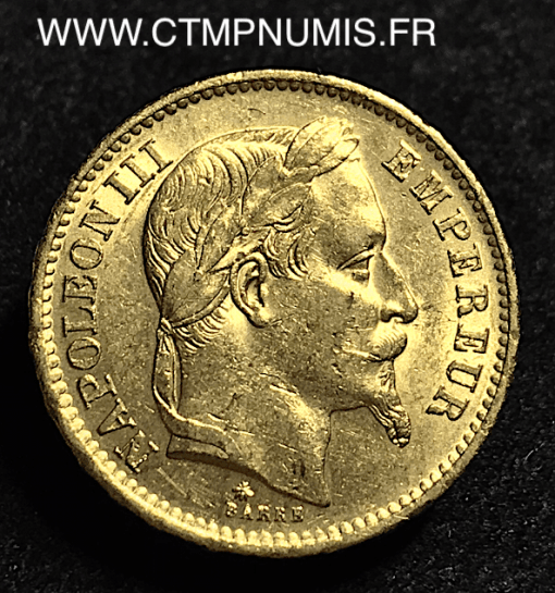 20 FRANCS OR NAPOLEON III  1868 A PARIS SUP