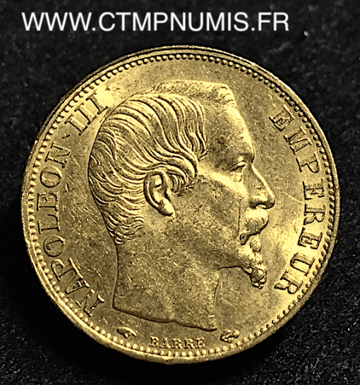 20 FRANCS OR NAPOLEON III 1860 A PARIS 60/50