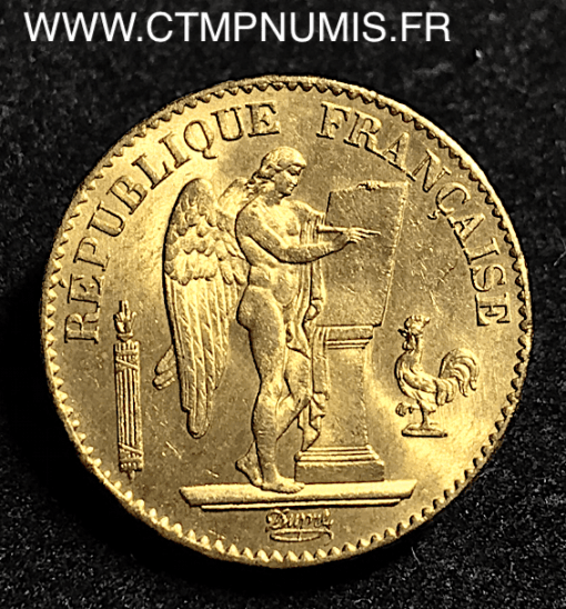 20 FRANCS OR GENIE III° REPUBLIQUE 1877 A PARIS