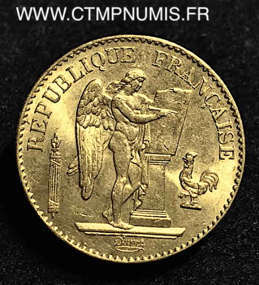 20 FRANCS OR GENIE III° REPUBLIQUE 1879 A PARIS