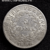 5 FRANCS ARGENT NAPOLEON I° EMPIRE 1809 W LILLE