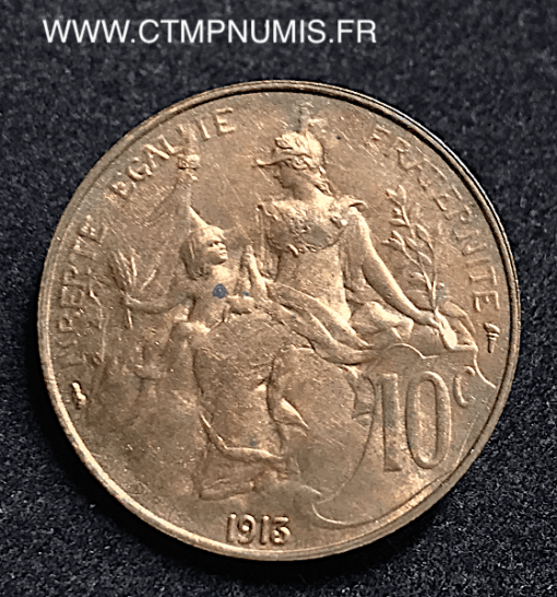 10 CENTIMES DANIEL DUPUIS 1913 SUP+