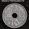 ALLEMAGNE 10 PFENNIG ZINC III° REICH 1940 A TTB