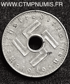 ALLEMAGNE 5 PFENNIG ZINC III° REICH 1940 A TTB