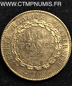 100 FRANCS OR GENIE III° REPUBLIQUE 1913 A PARIS