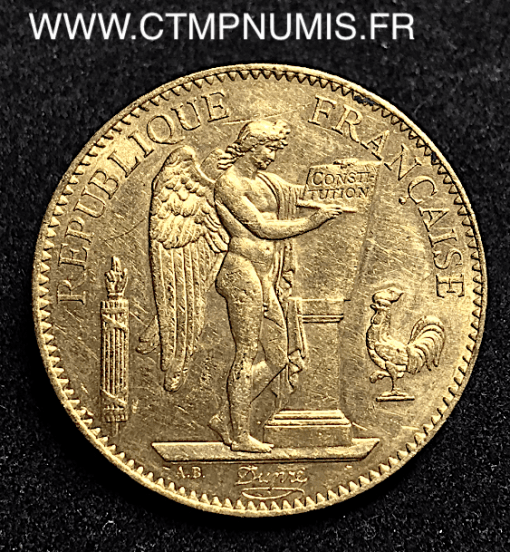 100 FRANCS OR GENIE III° REPUBLIQUE 1913 A PARIS