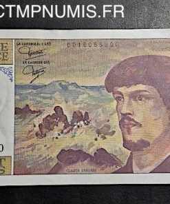 BILLET 20 FRANCS DEBUSSY TYPE 1980 1980 NEUF