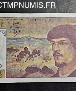 BILLET 20 FRANCS DEBUSSY TYPE 1980 1980 NEUF