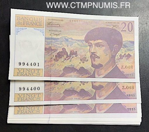 20 FRANCS DEBUSSY TYPE 1980 MODIFIE 1995 NEUF