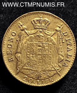 ITALIE 20 LIRE OR NAPOLEON I° 1808 M MILAN 1° TYPE