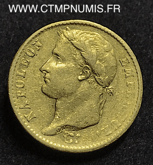 20 FRANCS OR NAPOLEON EMPEREUR 1813 PERPIGNAN