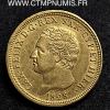 ITALIE 80 LIRE OR CHARLES FELIX 1828 GENES