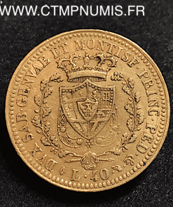  ITALIE 40 LIRE OR CHARLES FELIX 1825 TURIN