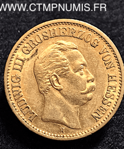 ALLEMAGNE HESSEN 20 MARK OR 1873 H