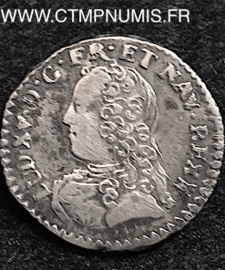  LOUIS XV 1/20 ECU ARGENT 1740 M TOULOUSE