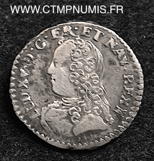 LOUIS XV 1/20 ECU ARGENT 1740 M TOULOUSE