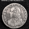 LOUIS XV 1/20 ECU ARGENT  1740 M TOULOUSE ETOILE