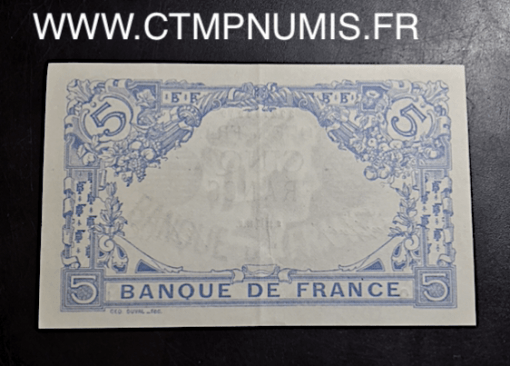 BILLET 5 FRANCS BLEU TYPE 1905 22 MAI 1916 GEMEAUX