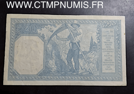 BILLET 20 FRANCS BAYARD TYPE 1916 DU 21 AOUT 1916