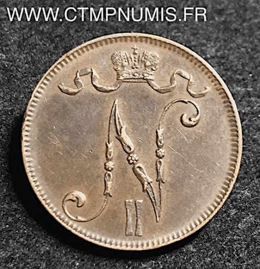 FINLANDE 5 PENNIA BRONZE 1899