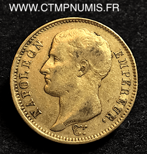 40 FRANCS OR NAPOLEON I° TETE NUE 1807 A PARIS