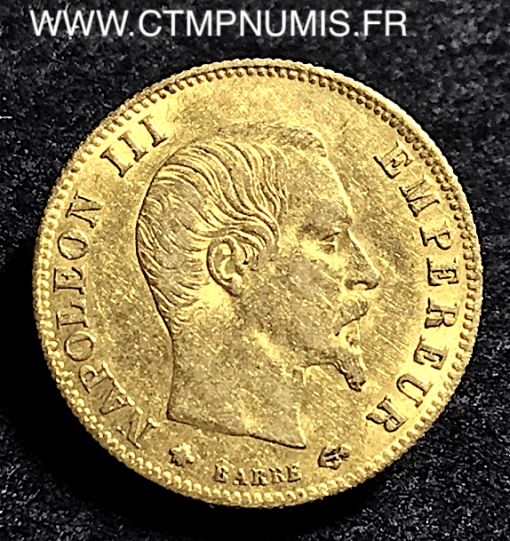 5 FRANCS OR NAPOLEON III 1860 BB STRASBOURG