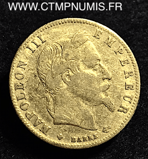 5 FRANCS OR NAPOLEON III 1863 BB STRASBOURG