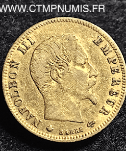 5 FRANCS OR NAPOLEON III 1859 BB STRASBOURG