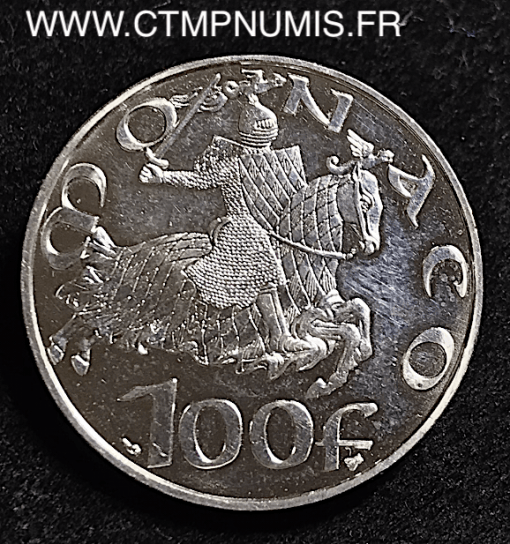 MONACO 100 FRANCS ARGENT GRIMALDI 1297 1997