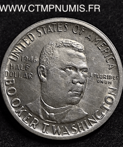 USA 1/2 DOLLAR ARGENT BOOKER T. WASHINGTON 1946 SUP 