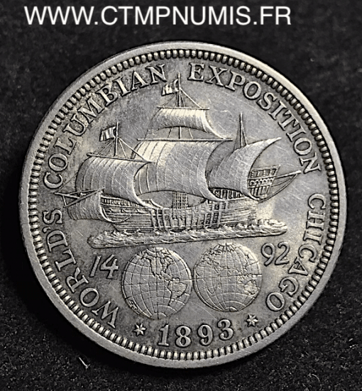 USA 1/2 DOLLAR ARGENT COLUMBIAN EXPOSITION 1893