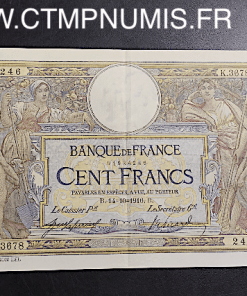 BILLET 100 FRANCS MERSON  14 OCTOBRE 1916 SUP+