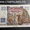 BILLET 50 FRANCS LEVERRIER DU 3 OCTOBRE 1946