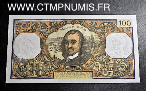 BILLET 100 FRANCS CORNEILLE TYPE 1964 5 JUIN 1969