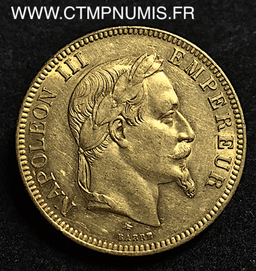 100 FRANCS OR NAPOLEON III TETE LAUREE 1862 PARIS