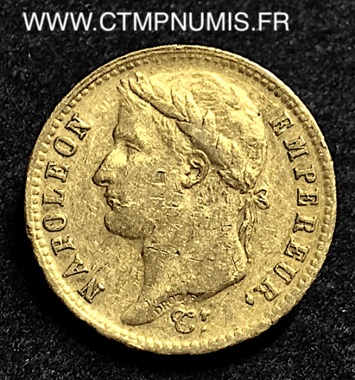 20 FRANCS OR NAPOLEON EMPEREUR  EMPIRE 1809 A