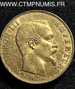  50 FRANCS OR NAPOLEON III 1858 BB STRASBOURG 