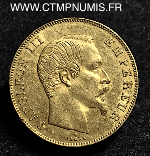 50 FRANCS OR NAPOLEON III 1858 BB STRASBOURG