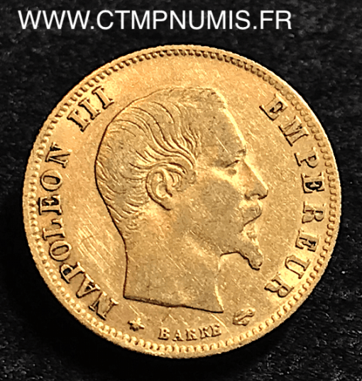 5 FRANCS OR NAPOLEON III 1860 A PARIS ABEILLE