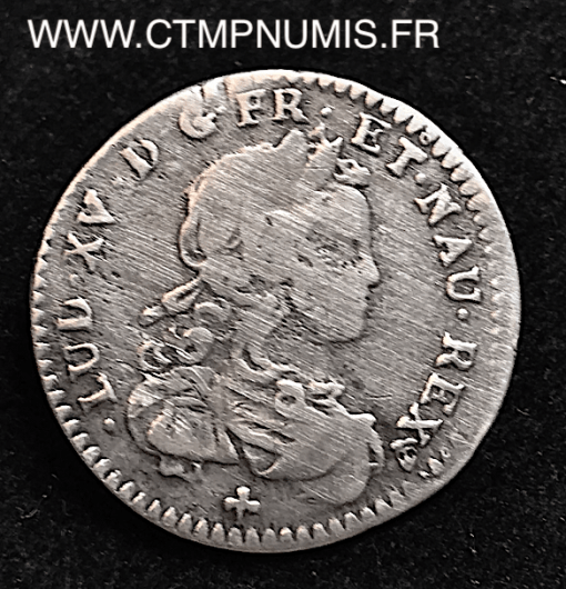LOUIS XV 1/12 ECU DE FRANCE 1721 M TOULOUSE