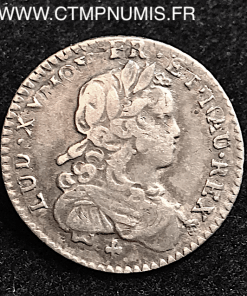 LOUIS XV 1/12 ECU  DE FRANCE 1721 M TOULOUSE