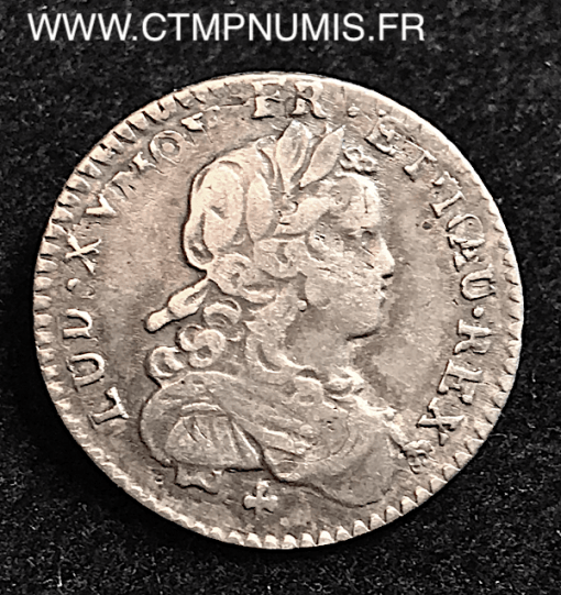 LOUIS XV 1/12 ECU DE FRANCE 1721 M TOULOUSE