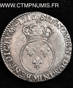 LOUIS XV 1/10 ECU VERTUGADIN 1716 M TOULOUSE