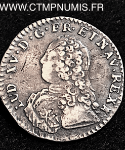  LOUIS XV 1/10 ECU ARGENT 1740 M TOULOUSE