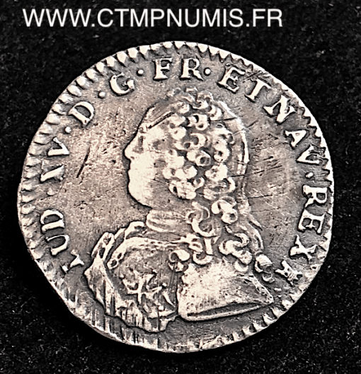 LOUIS XV 1/10 ECU ARGENT 1740 M TOULOUSE