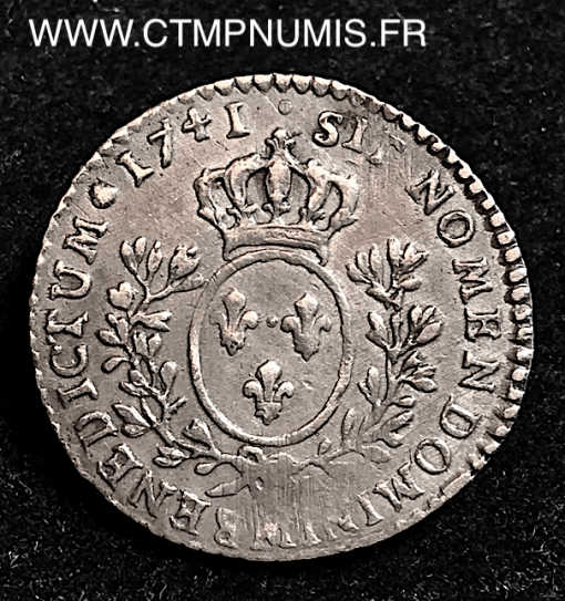 LOUIS XV 1/10 ECU AU BANDEAU 1741 M TOULOUSE