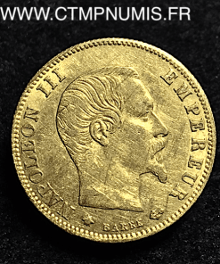 5 FRANCS OR NAPOLEON III  1860 BB STRASBOURG