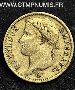 20 FRANCS OR NAPOLEON I° EMPEREUR 1812 R ROME