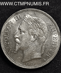 5 FRANCS ARGENT NAPOLEON III 1868 A PARIS